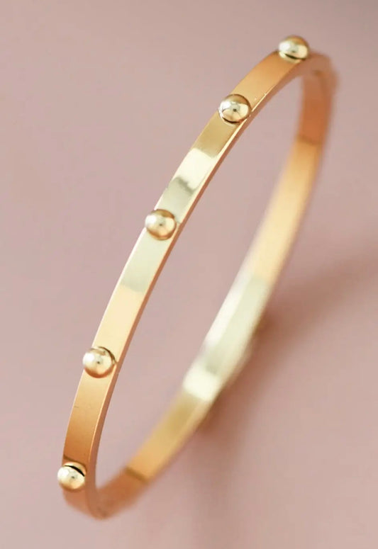 Gold Clasp Bangle
