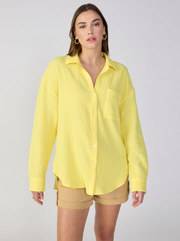 Slit Back Tunic in Lemoncello
