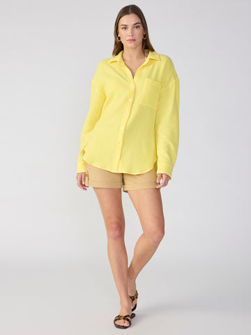 Slit Back Tunic in Lemoncello