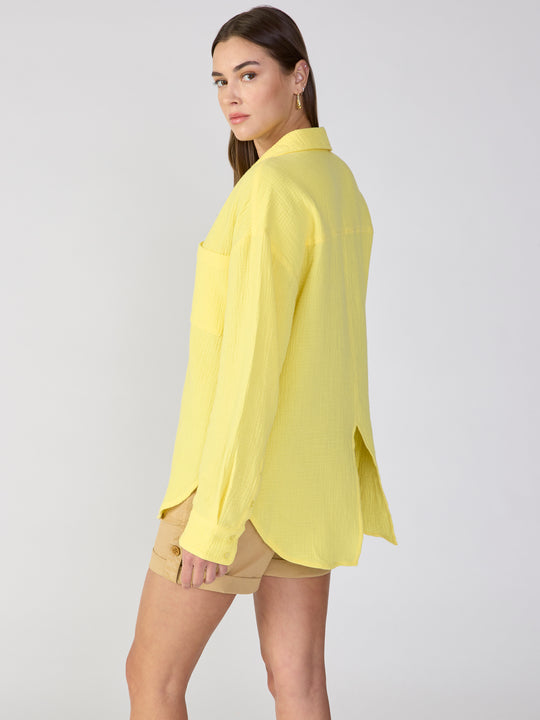 Slit Back Tunic in Lemoncello