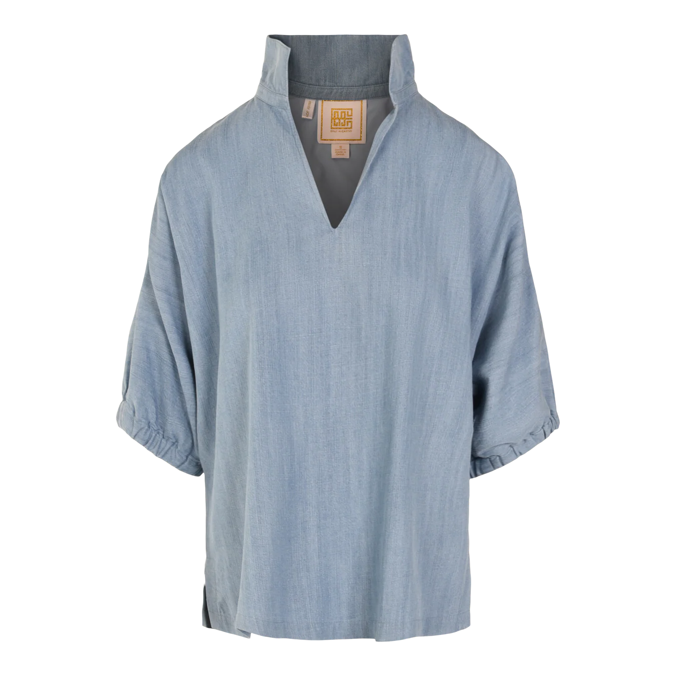 Poppy Top in Denim Chambray