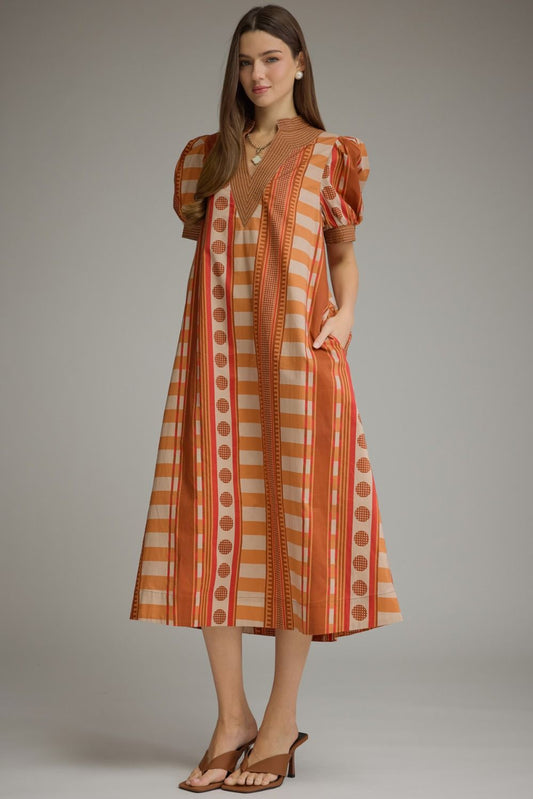 Lulu Golden Hour Mixed Print Maxi Dress