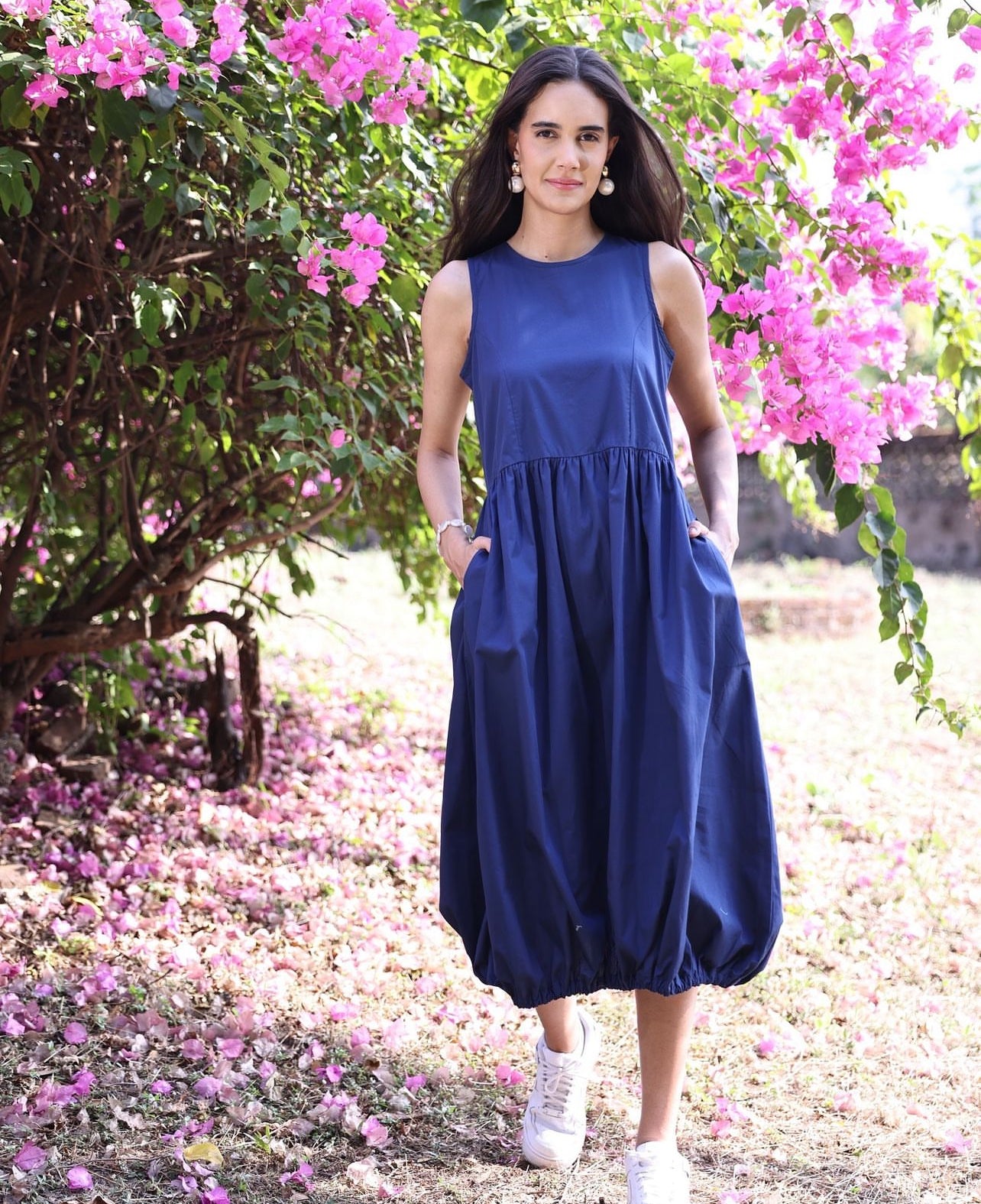 Nora Dress in Navy