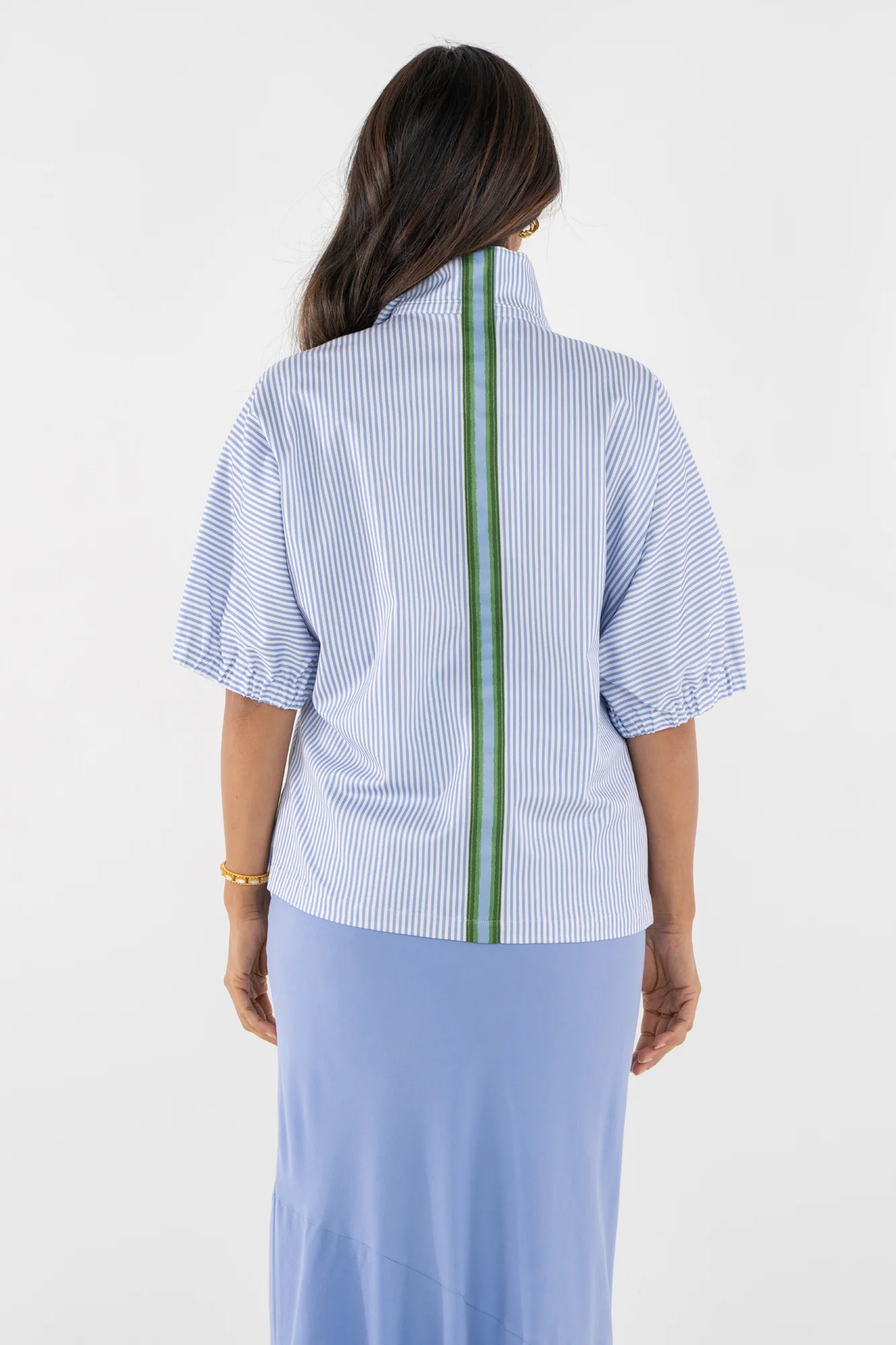 Poppy Top in Grapemist Stripe