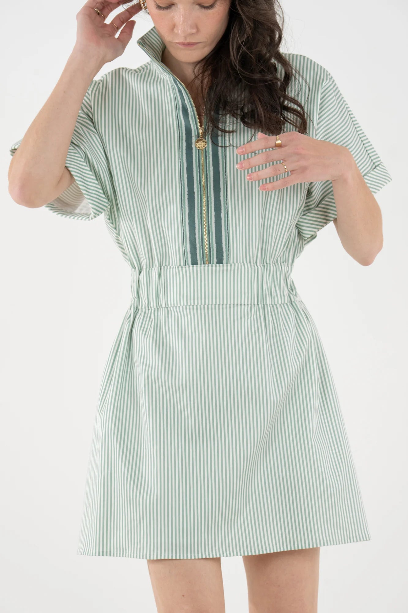 Pullover Dress in Feldspar Stripe