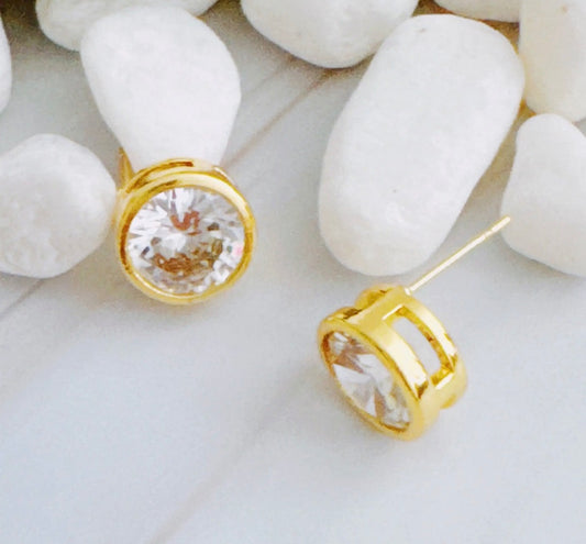Bailey Bezel Stud Earrings