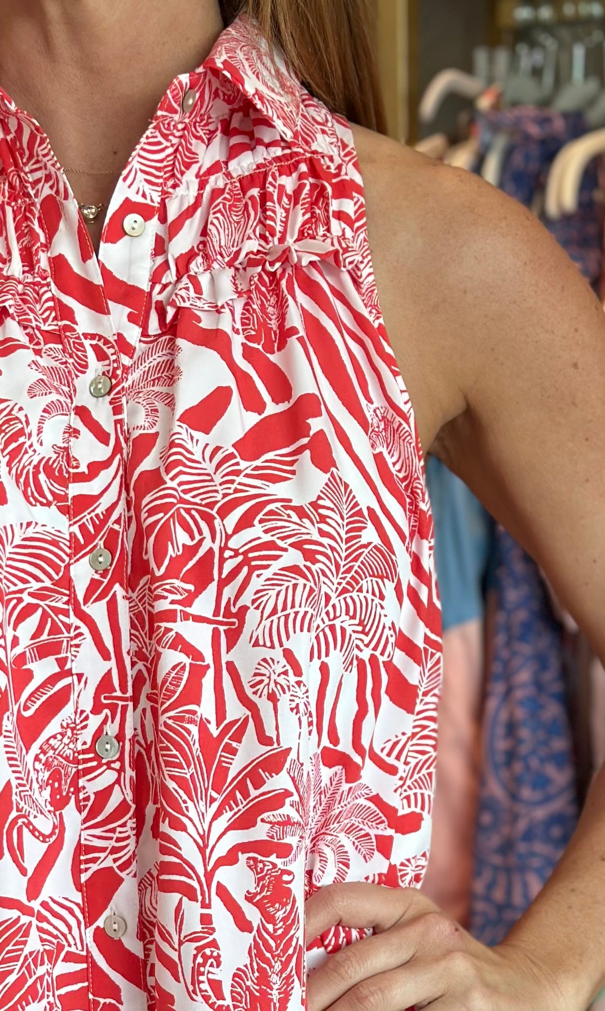 Safari Dress in Red
