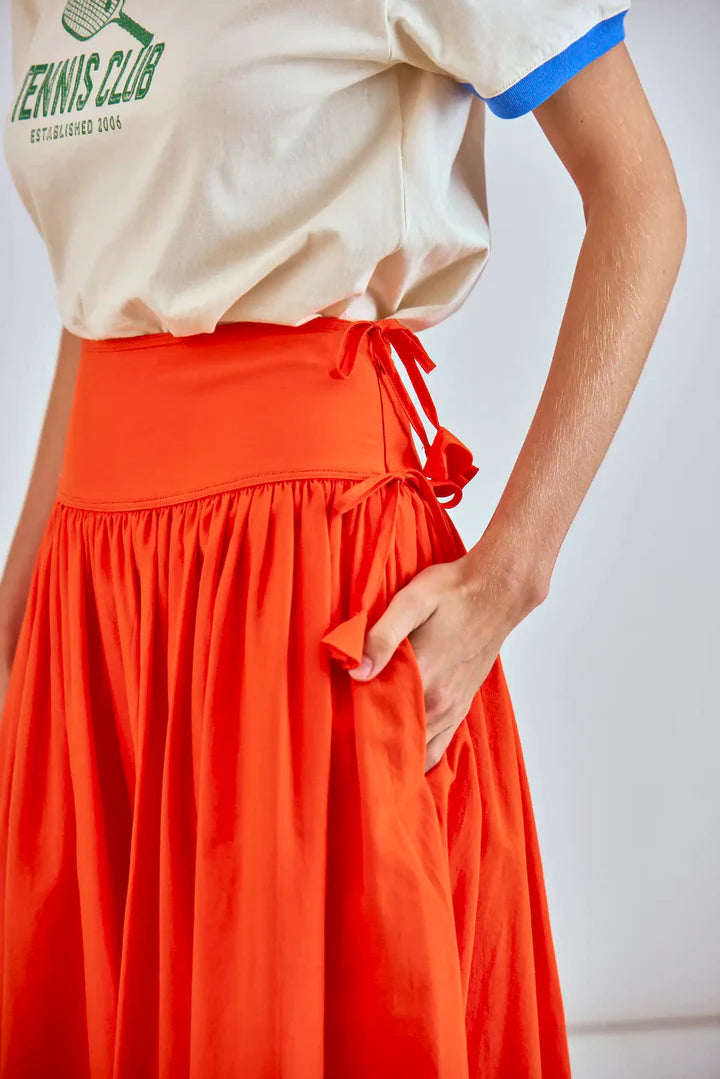 Nathalie Skirt in Tangerine Tango