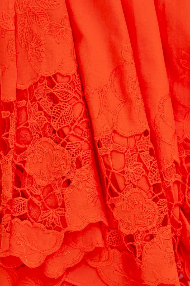 Nathalie Skirt in Tangerine Tango