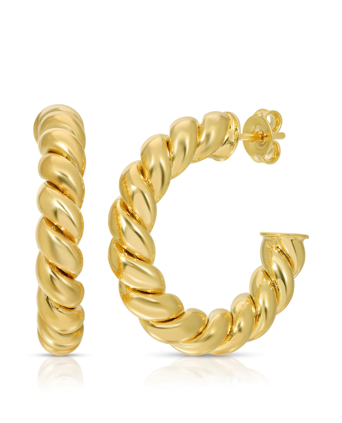 FINAL SALE Paris Hoop in Gold