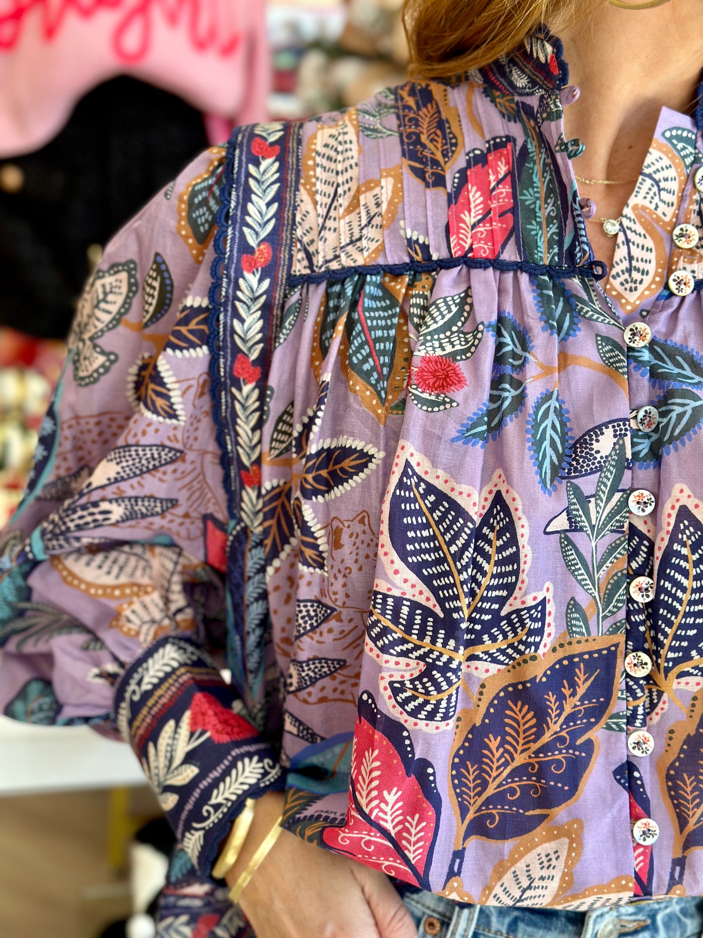 Wild Lavender Long Sleeve Top.