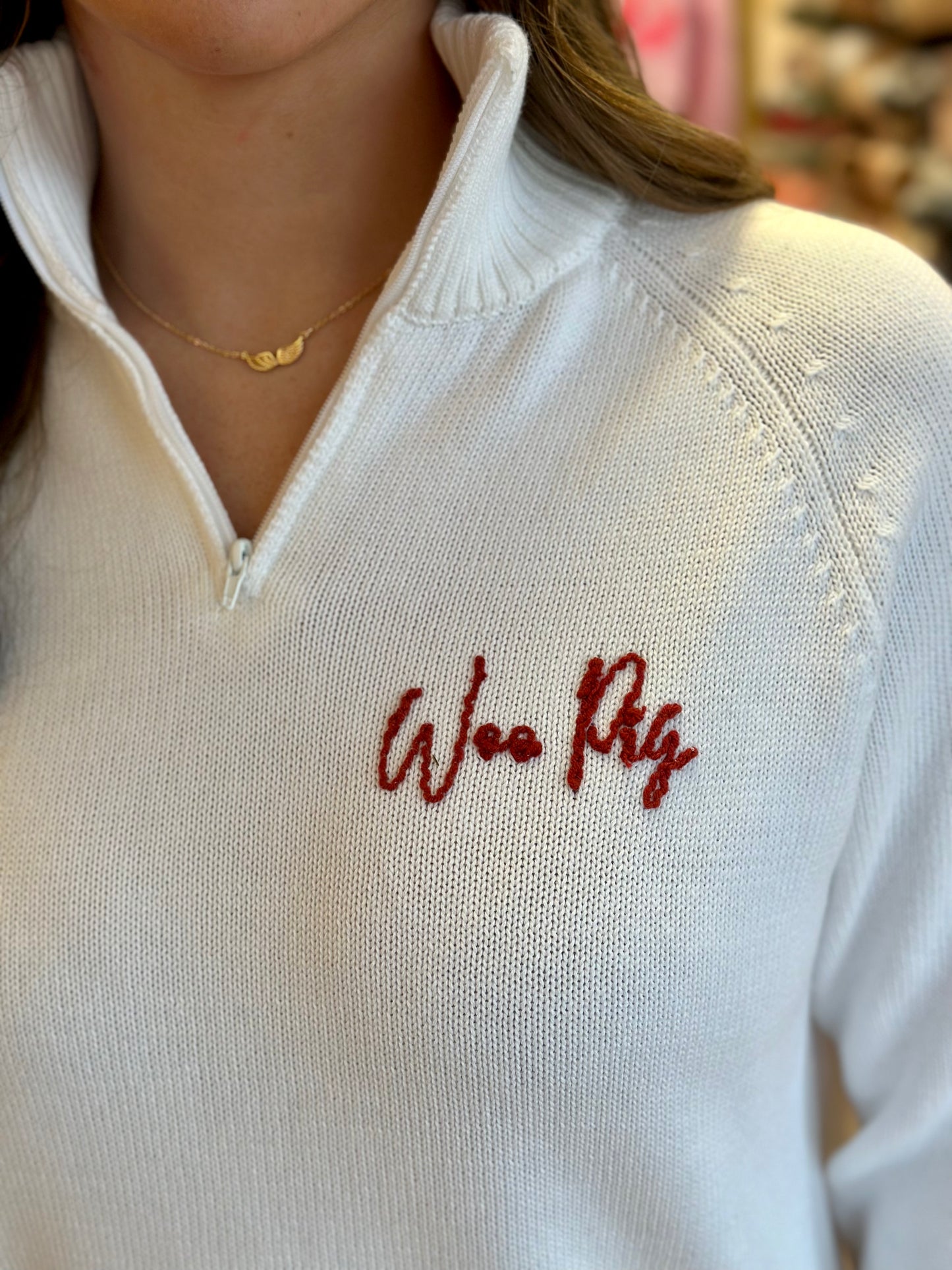Woo Pig 1/4 Zip Sweater