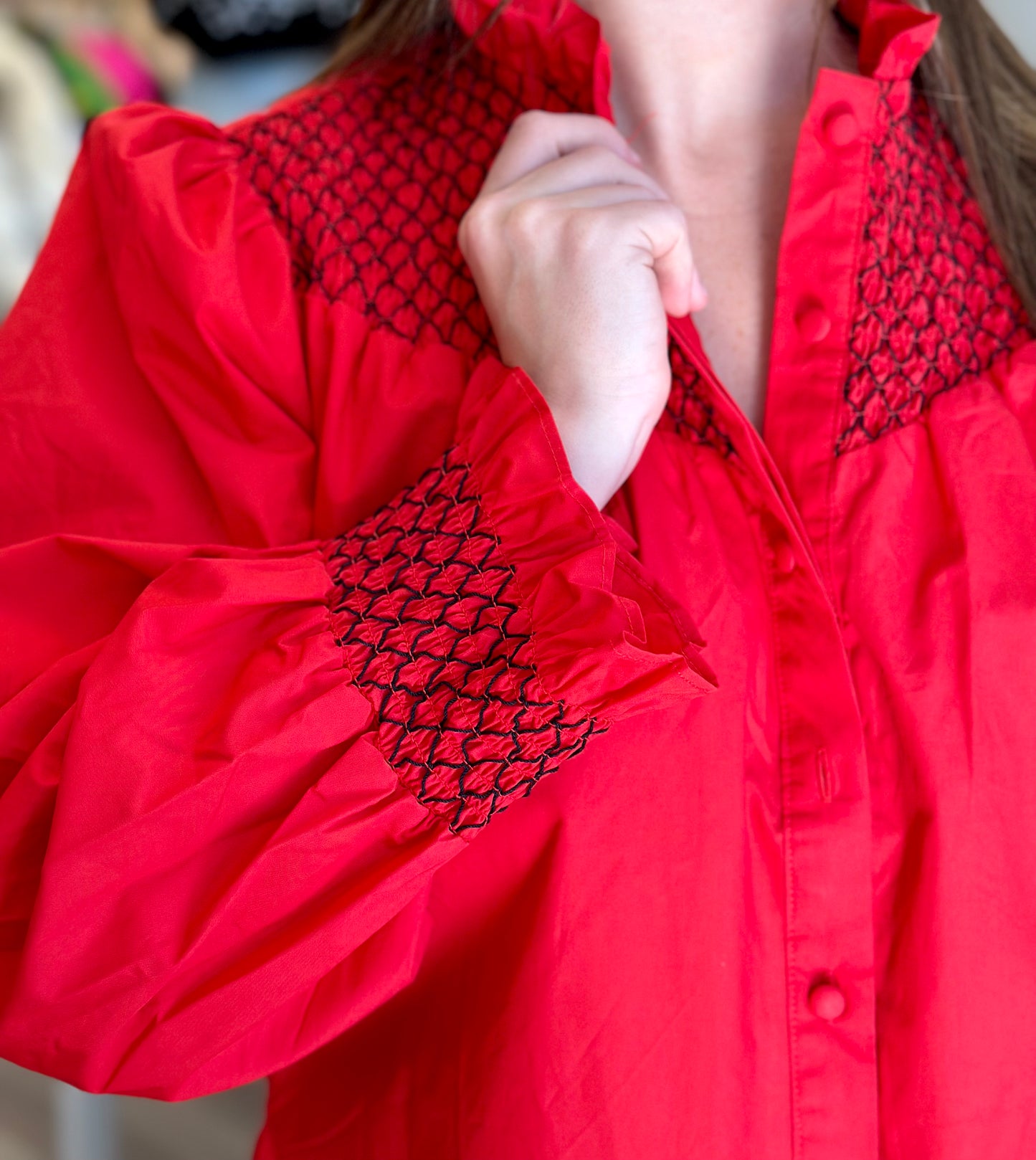 The Nicole Dress in Chili Red