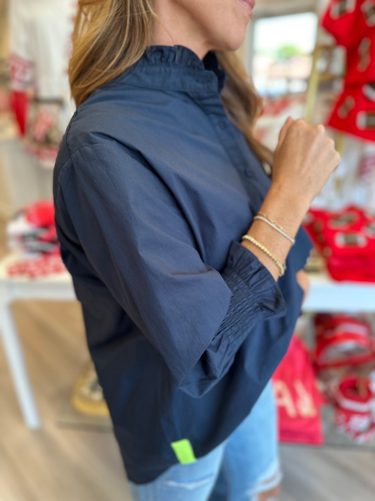 Kimberly Top in Navy