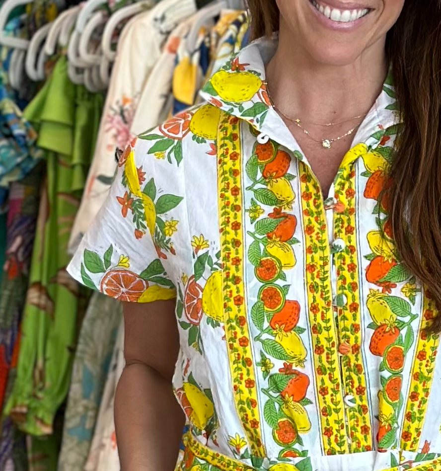 Folly Long Dress in Zesty