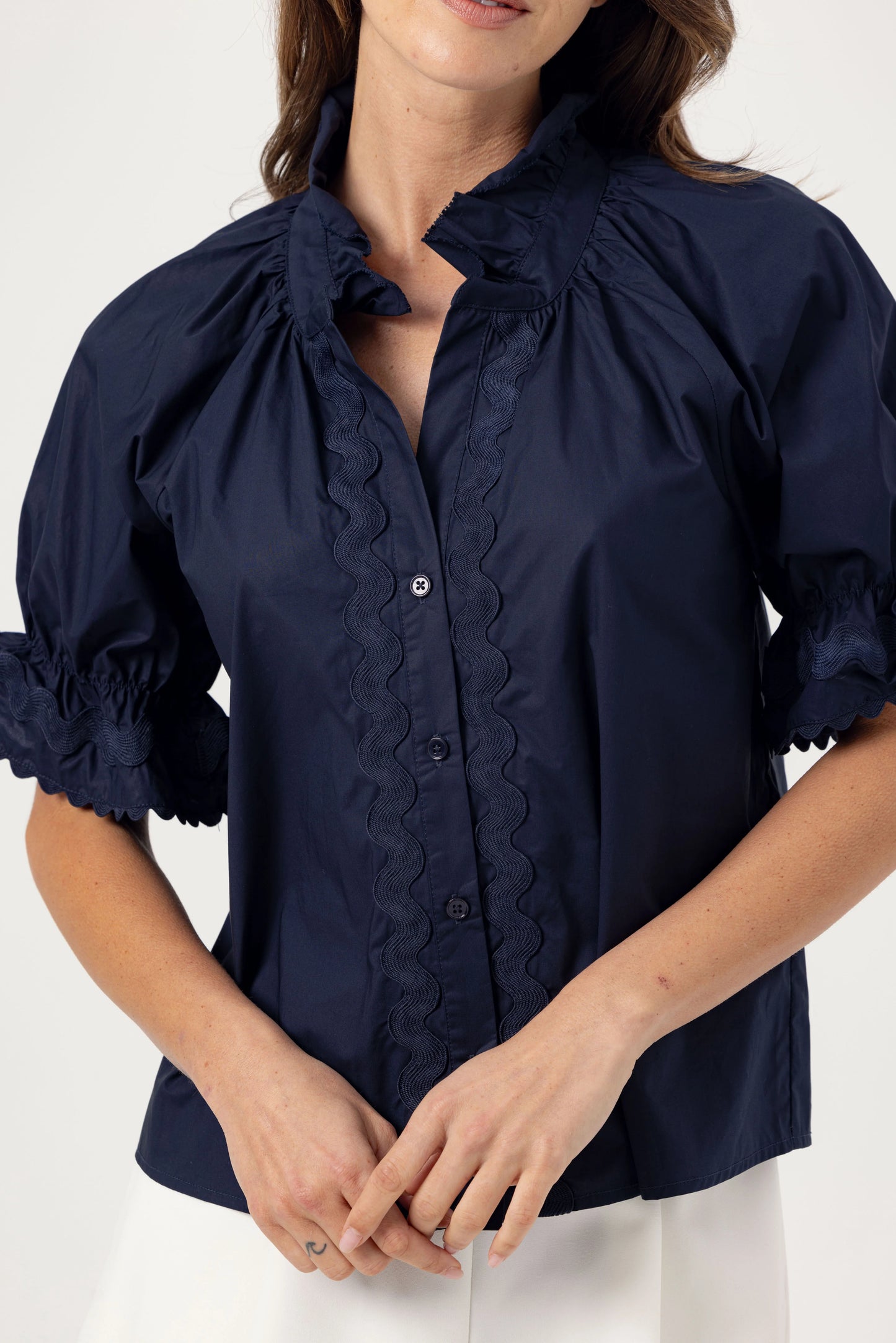 Hazel Shirt in Navy