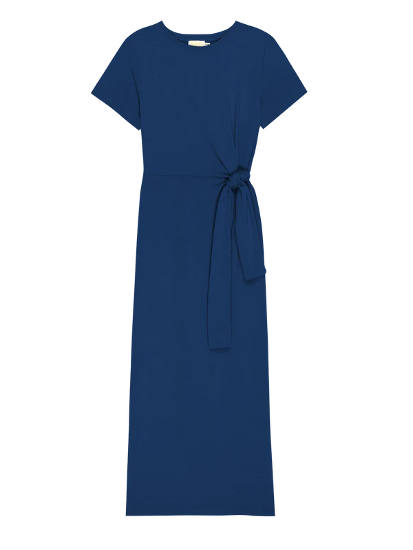 Lavi Tied T-Shirt Dress in Deep Space