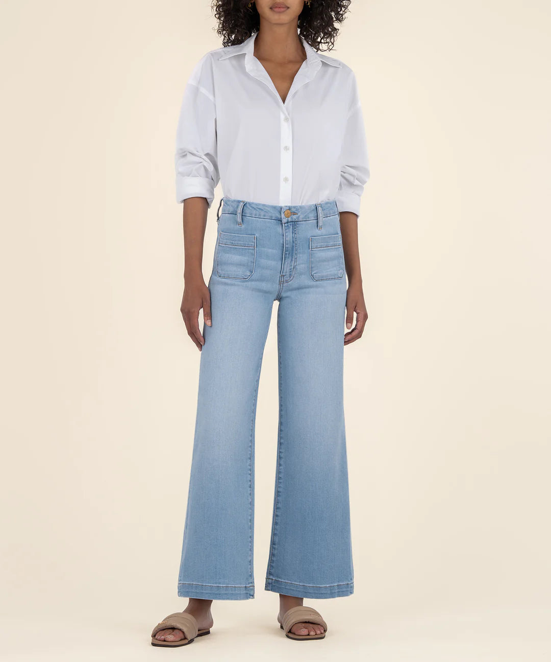 Meg High Rise Wide Leg in Fortitude