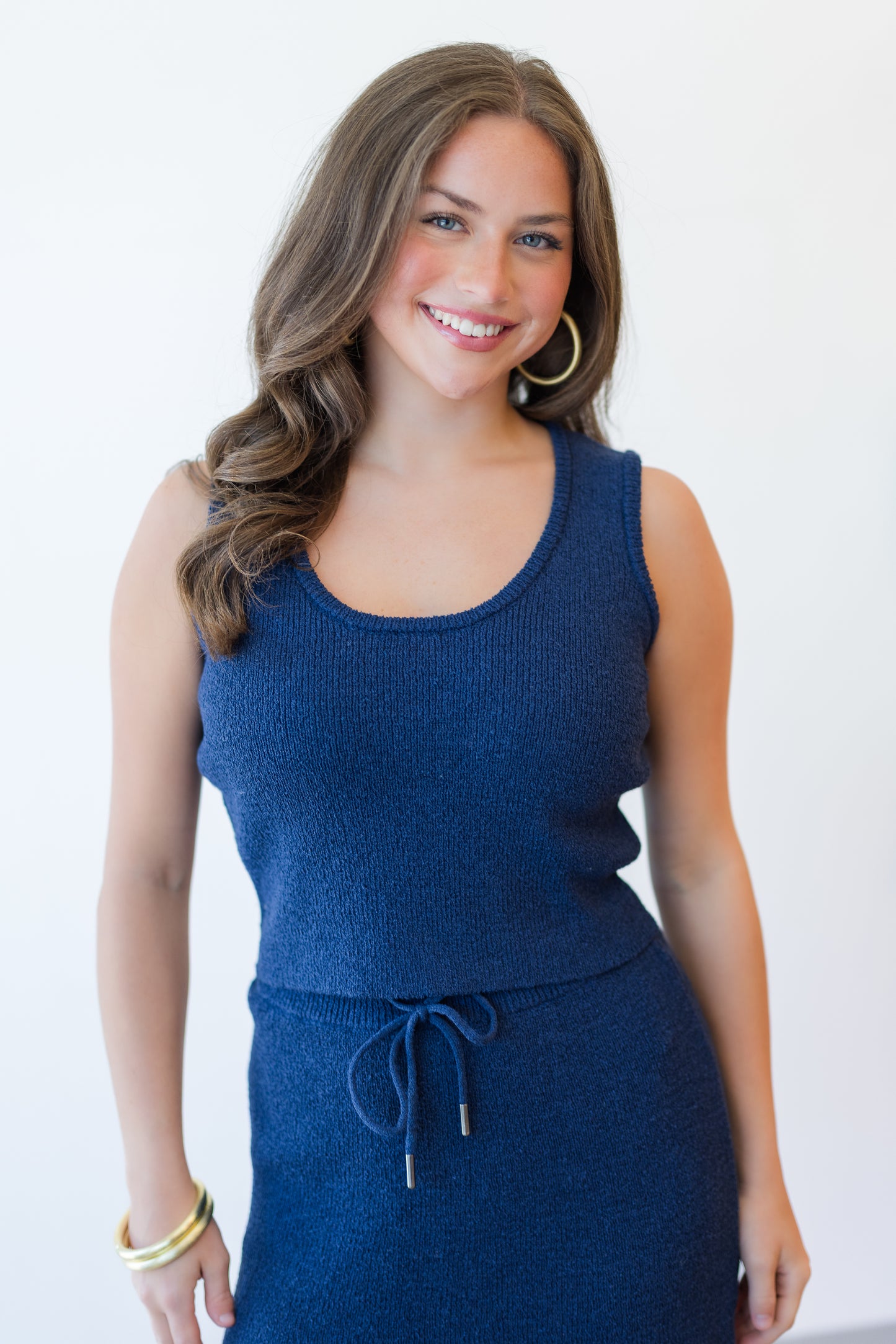 Retha Tank Top in Midnight Blue