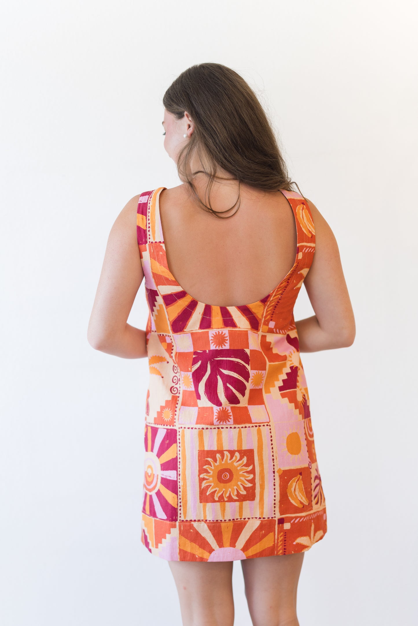 FINAL SALE Palmarosa Linen Mini Dress