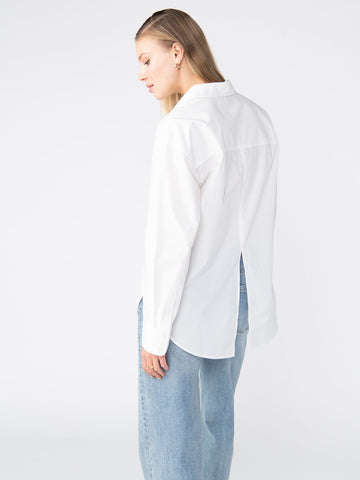 Slit Back Tunic in White