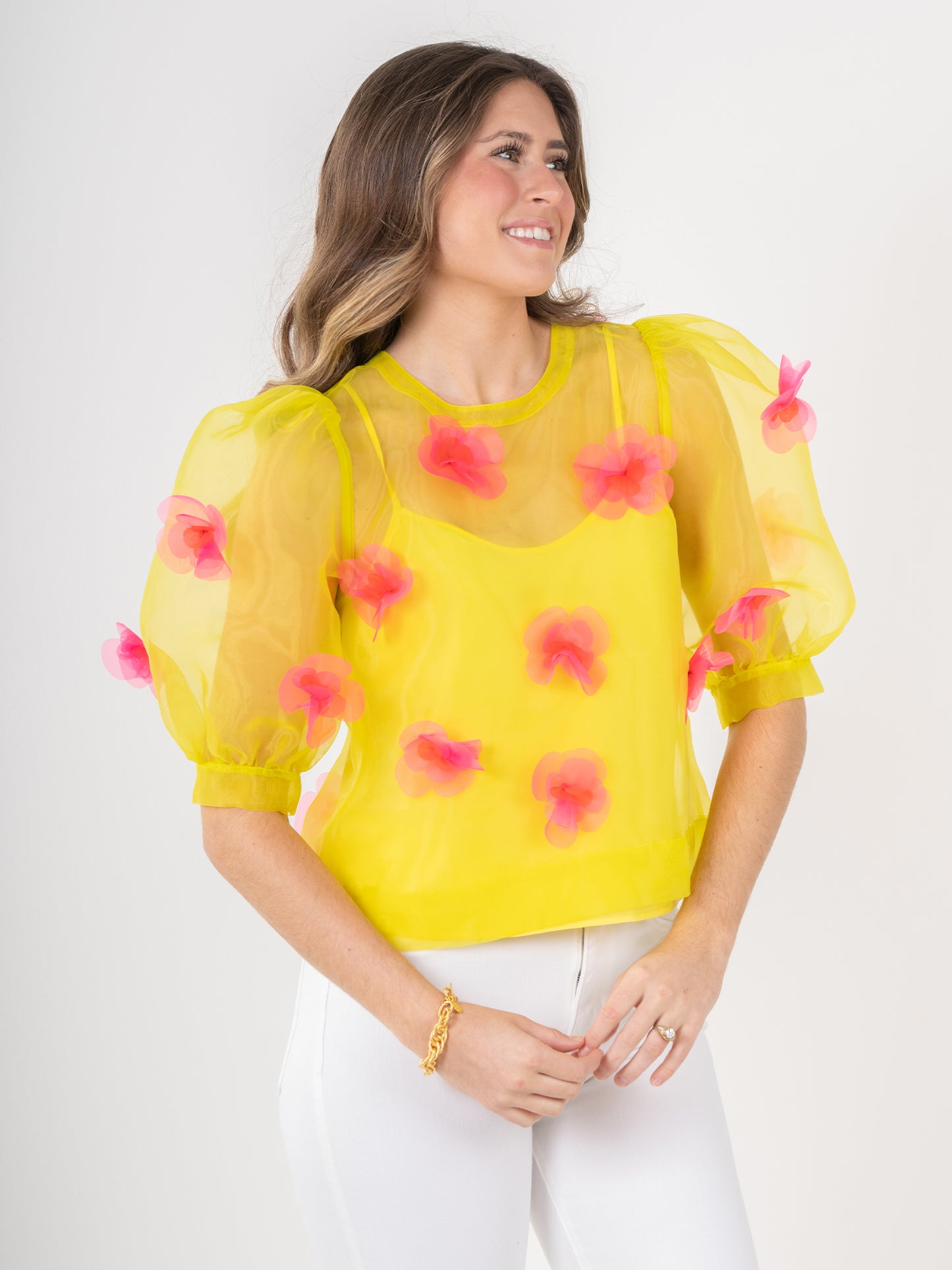 FINAL SALE Bella Top in Garden Party