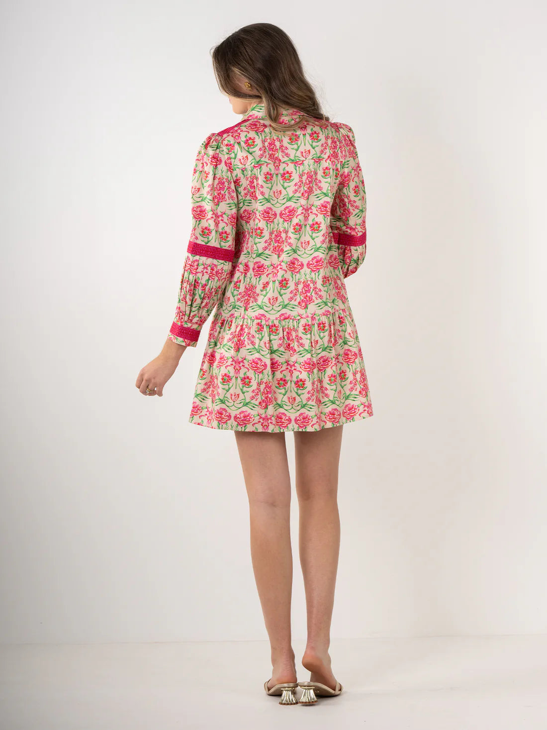 FINAL SALE Delany Dress in Garden Cheetah