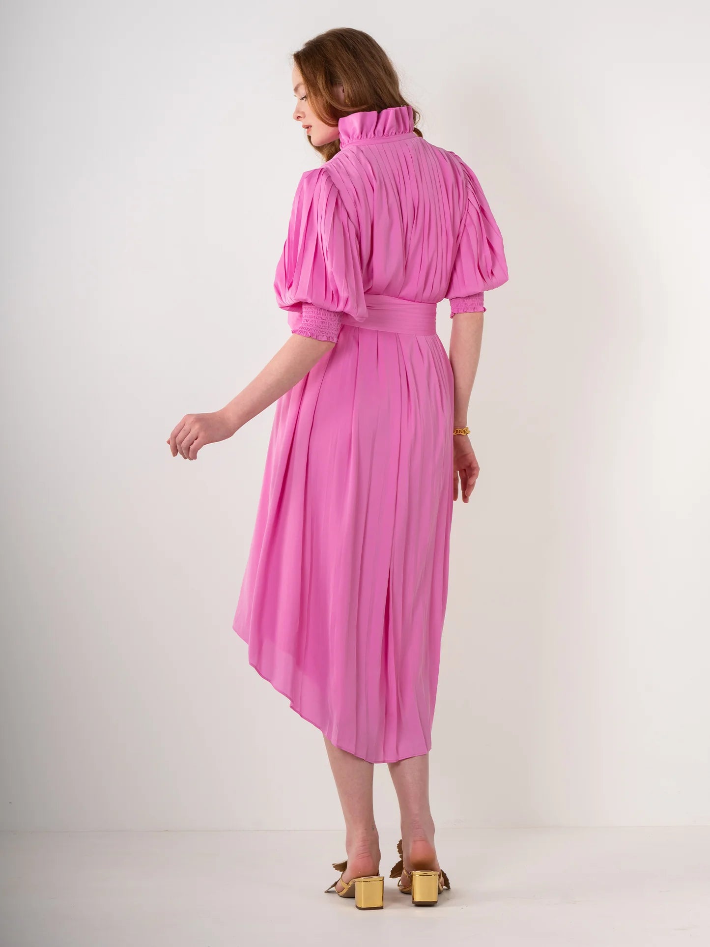 FINAL SALE Rowan Dress in Fuchsia Pink