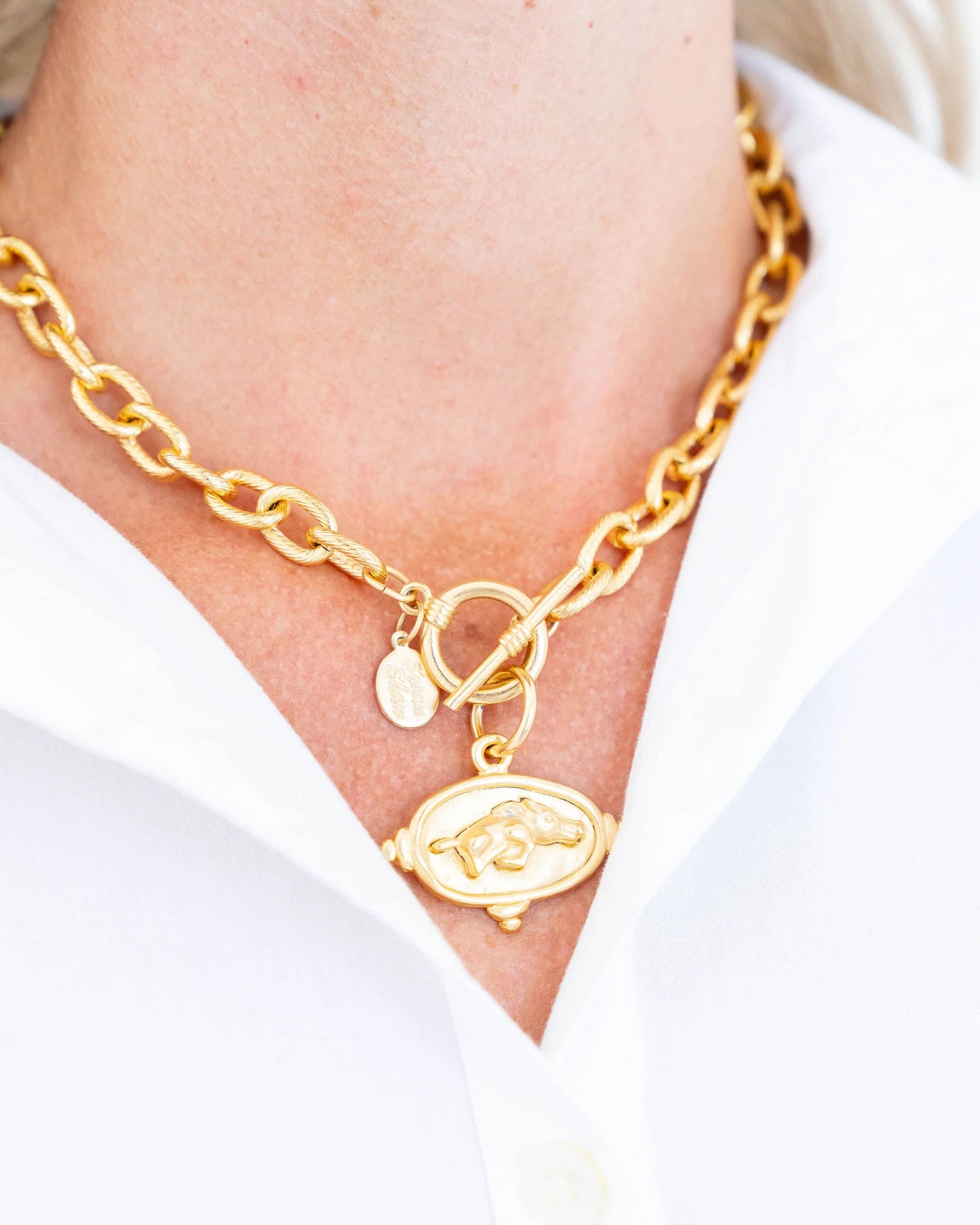 Wild Boar Intaglio Necklace