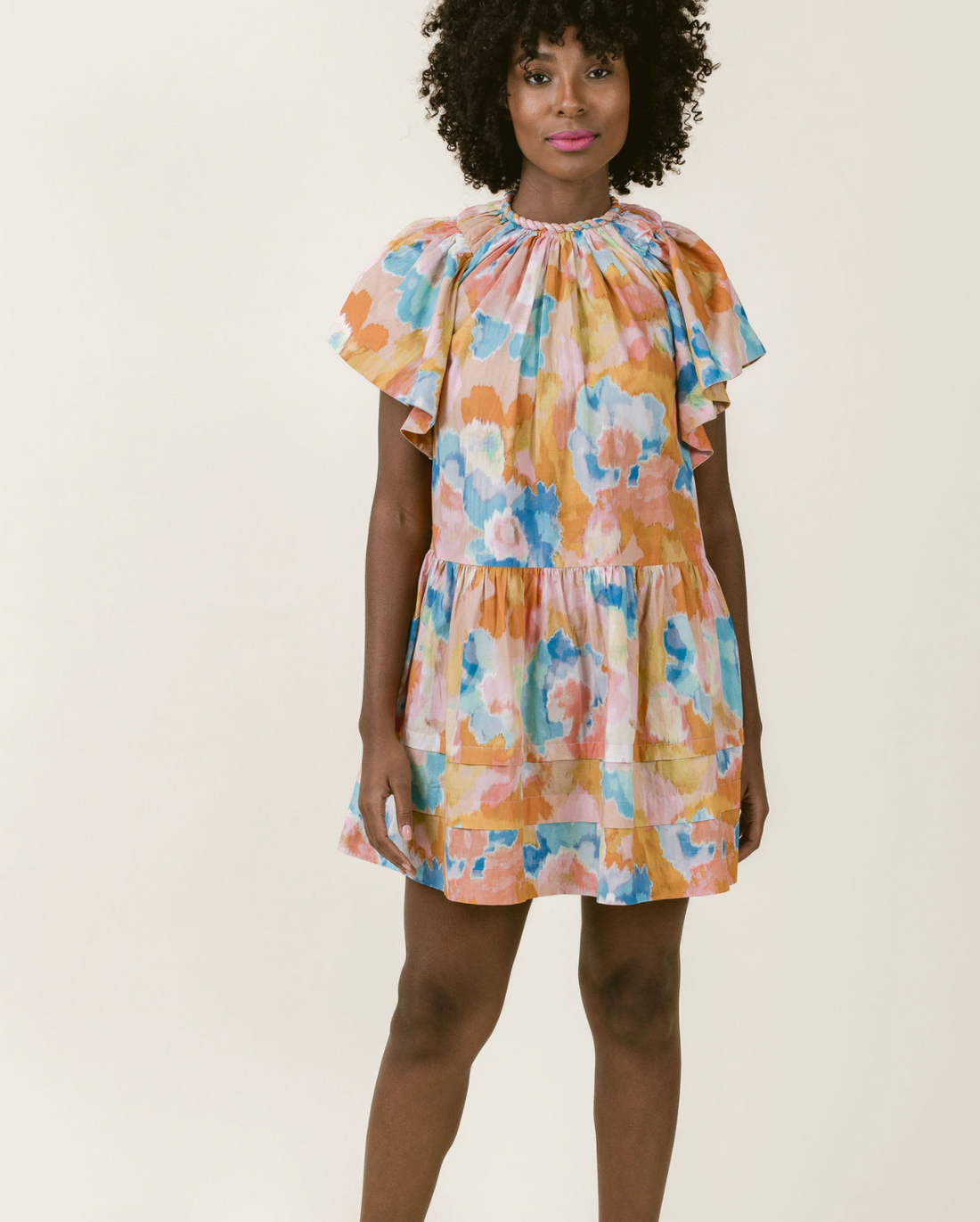 FINAL SALE Margo Dress in Paint Pallet