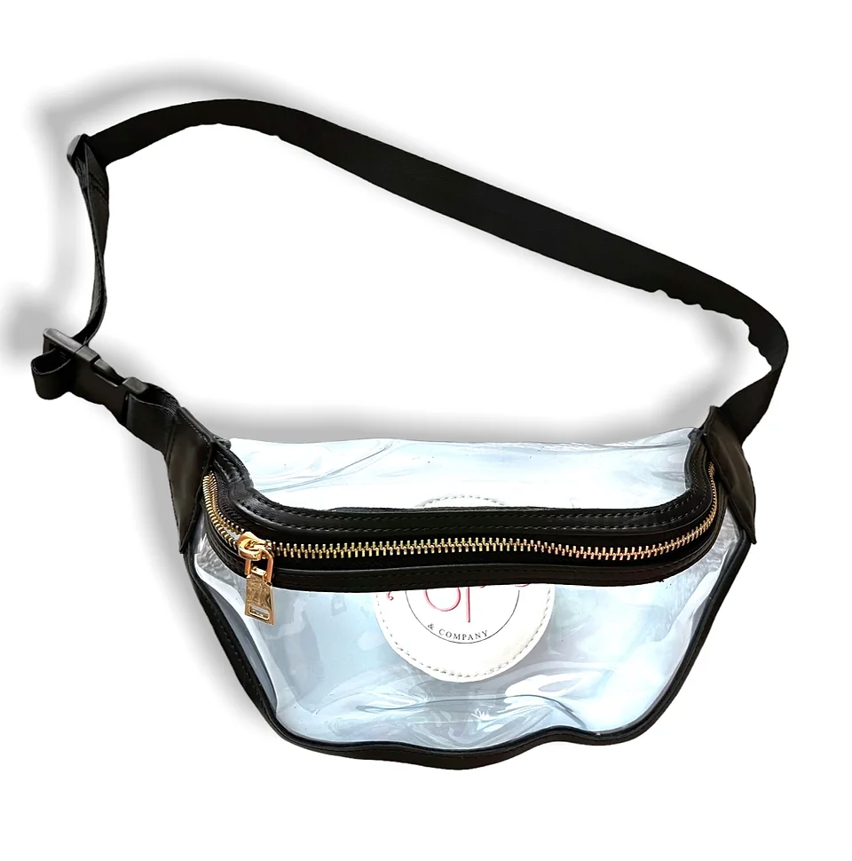 Clear Fanny Pack with Black