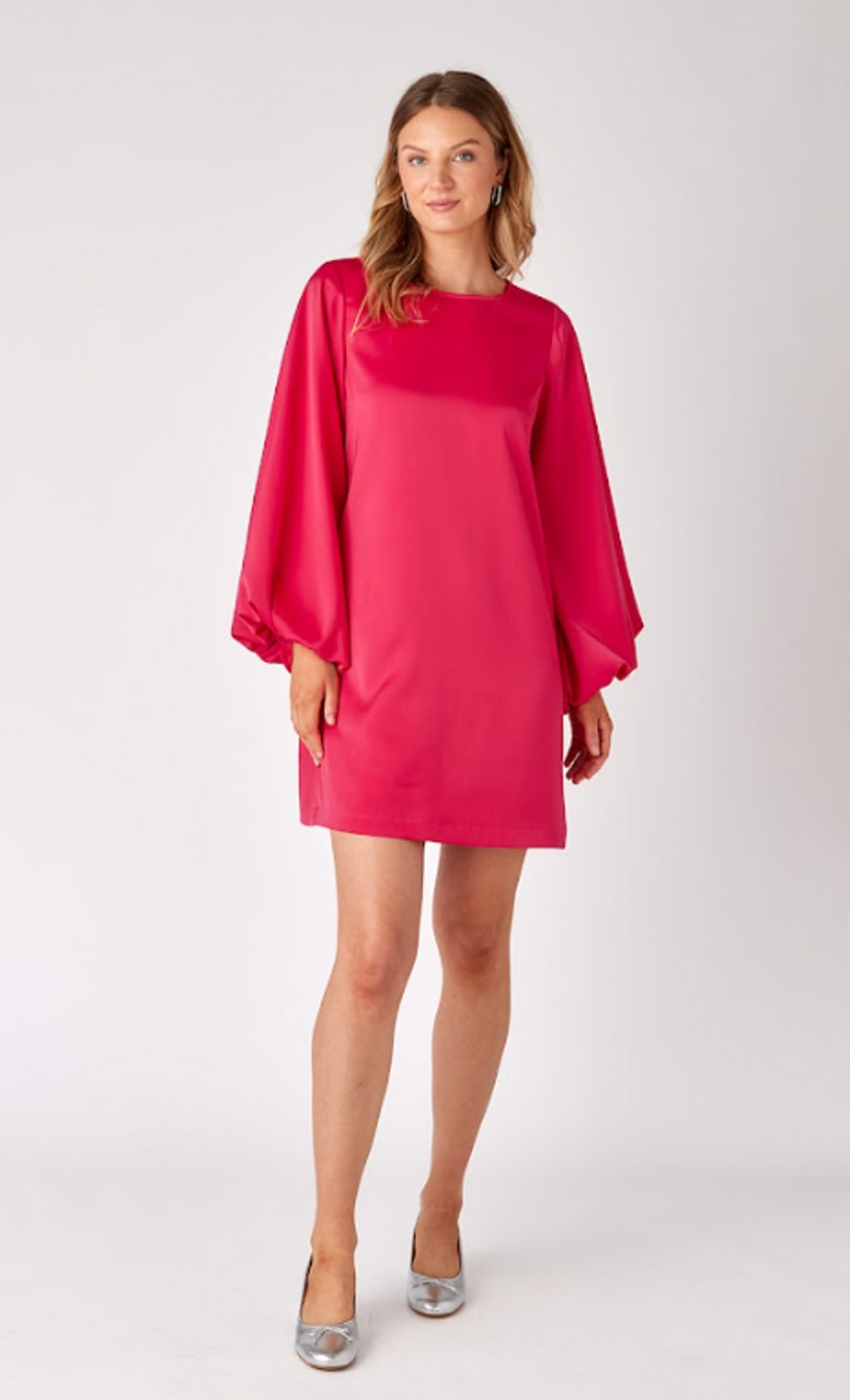 FINAL SALE Cecily Dress in Vivacious Pink