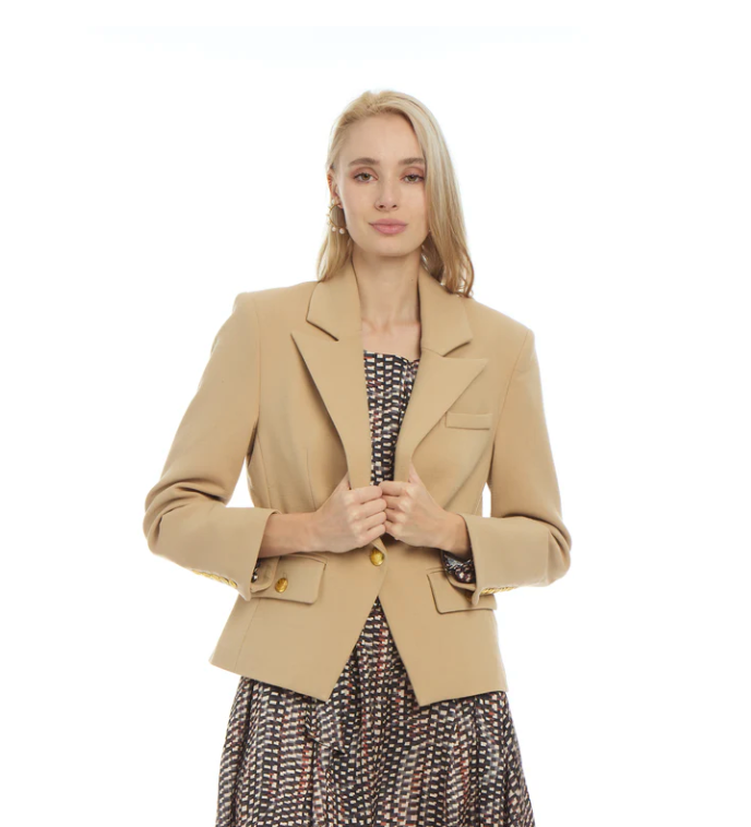 FINAL SALE Bridgette Blazer in Camel