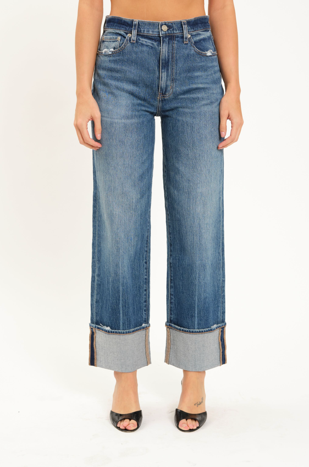 FINAL SALE Eastside High Rise Loose Jean in Rush Hour