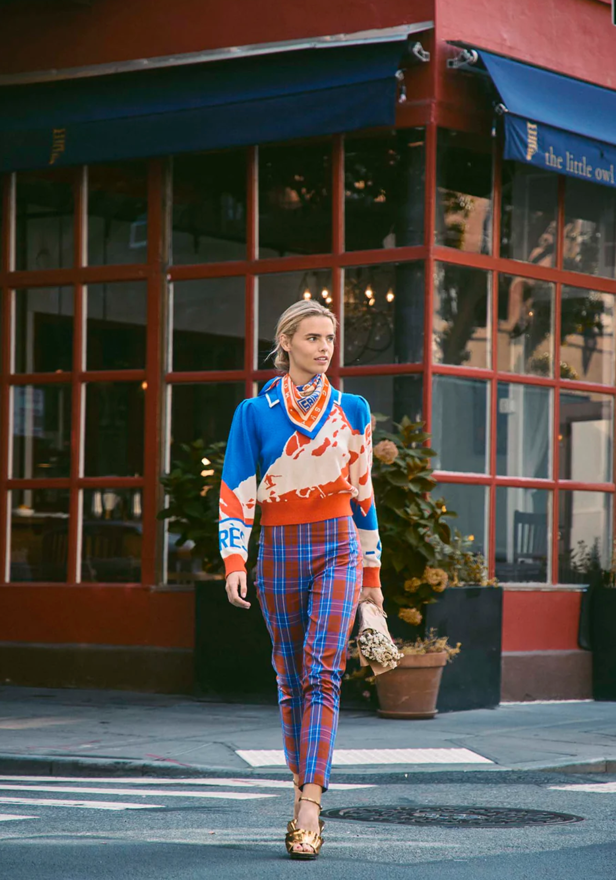 FINAL SALE Carson Pant in Stretch Plaid