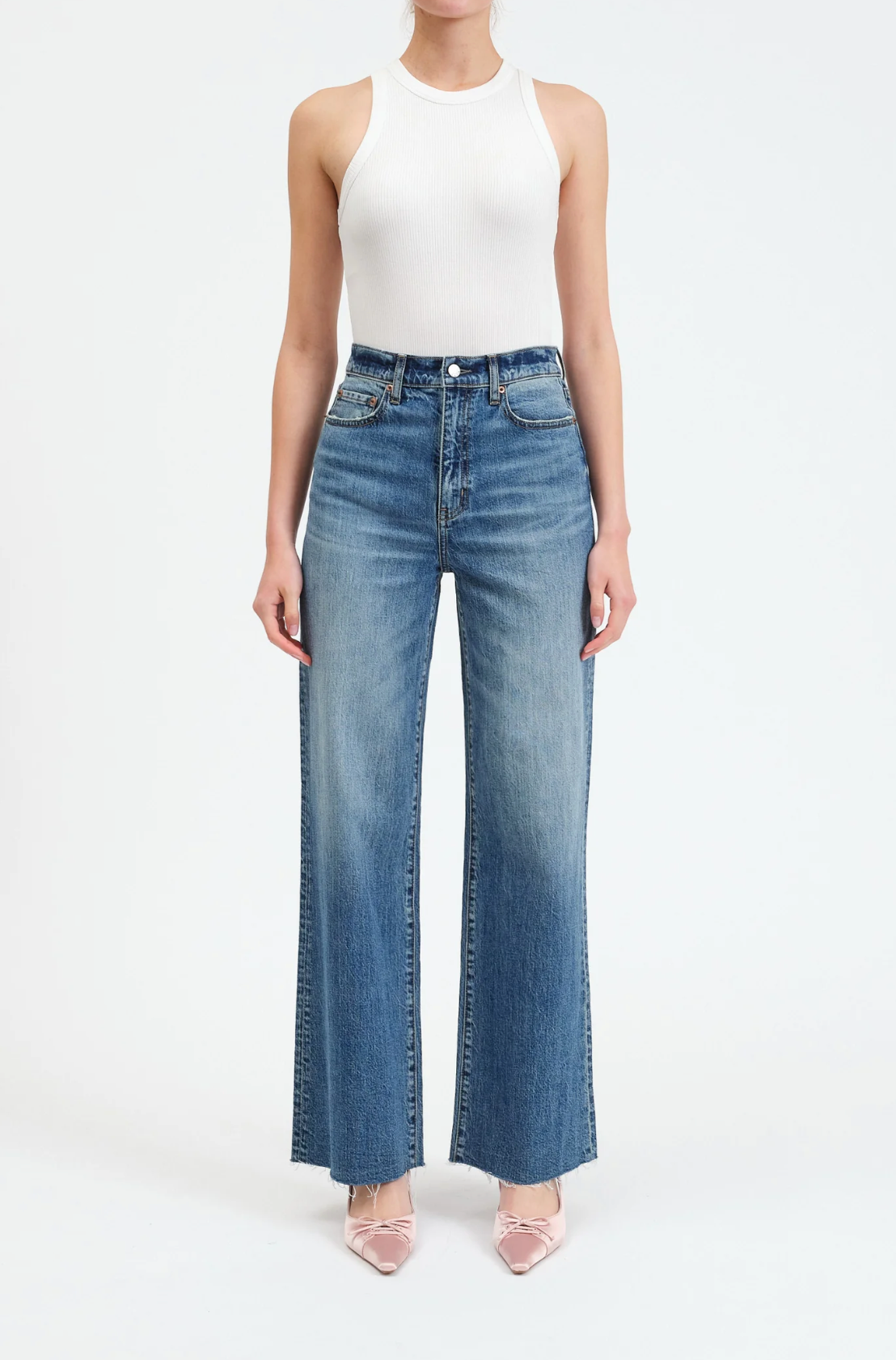 Far Out High Rise Wide Leg in Stunner