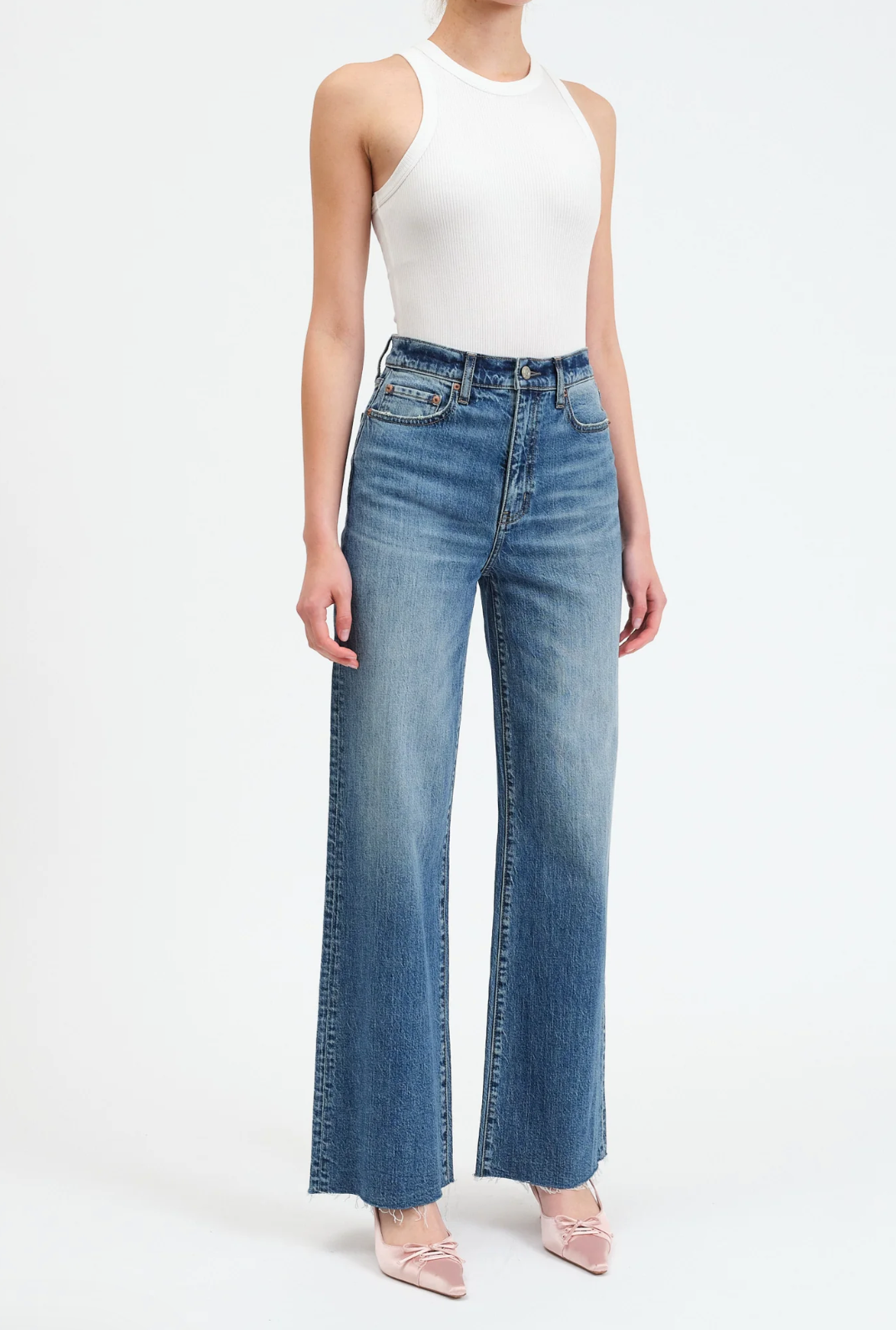 Far Out High Rise Wide Leg in Stunner