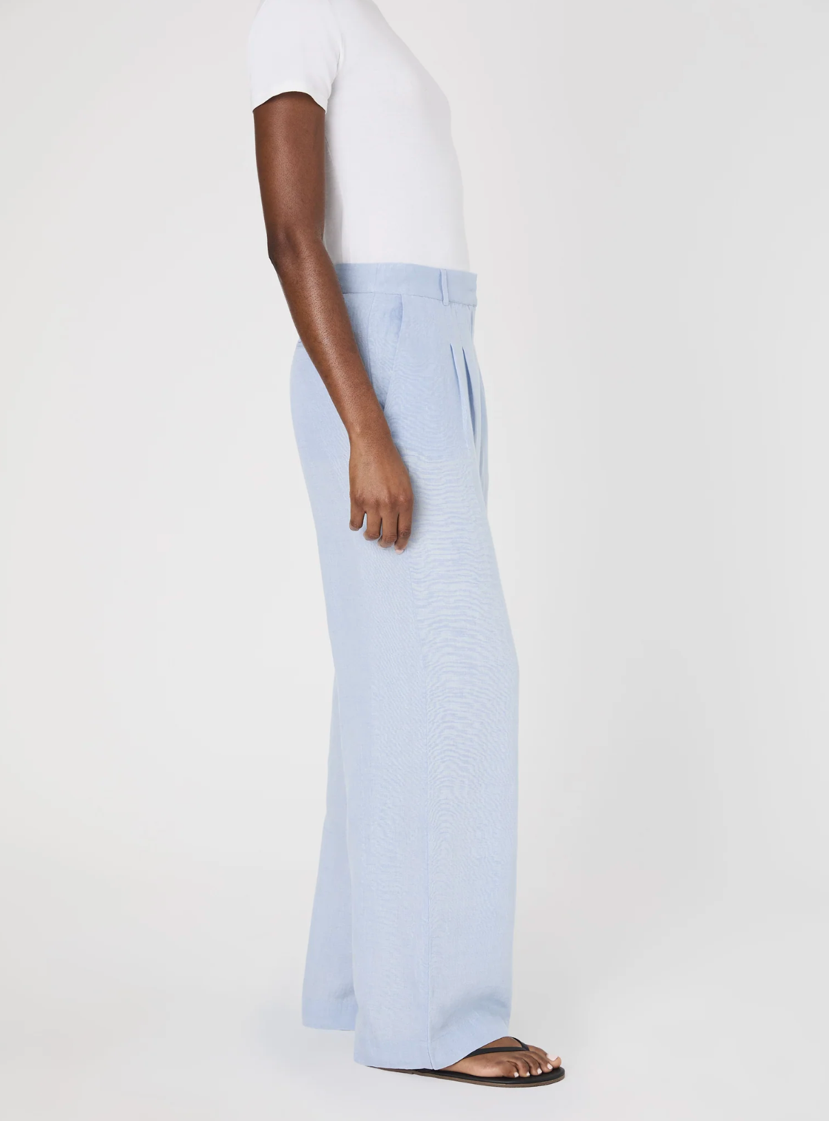 FINAL SALE Birdie Linen Trousers in Blue