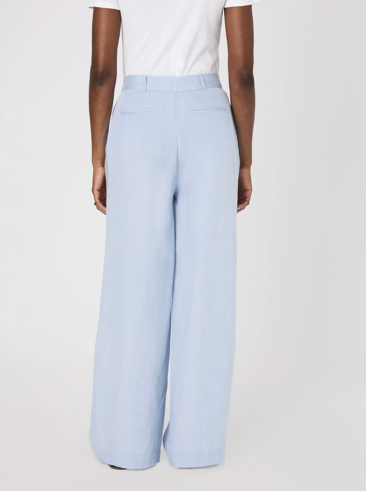 FINAL SALE Birdie Linen Trousers in Blue