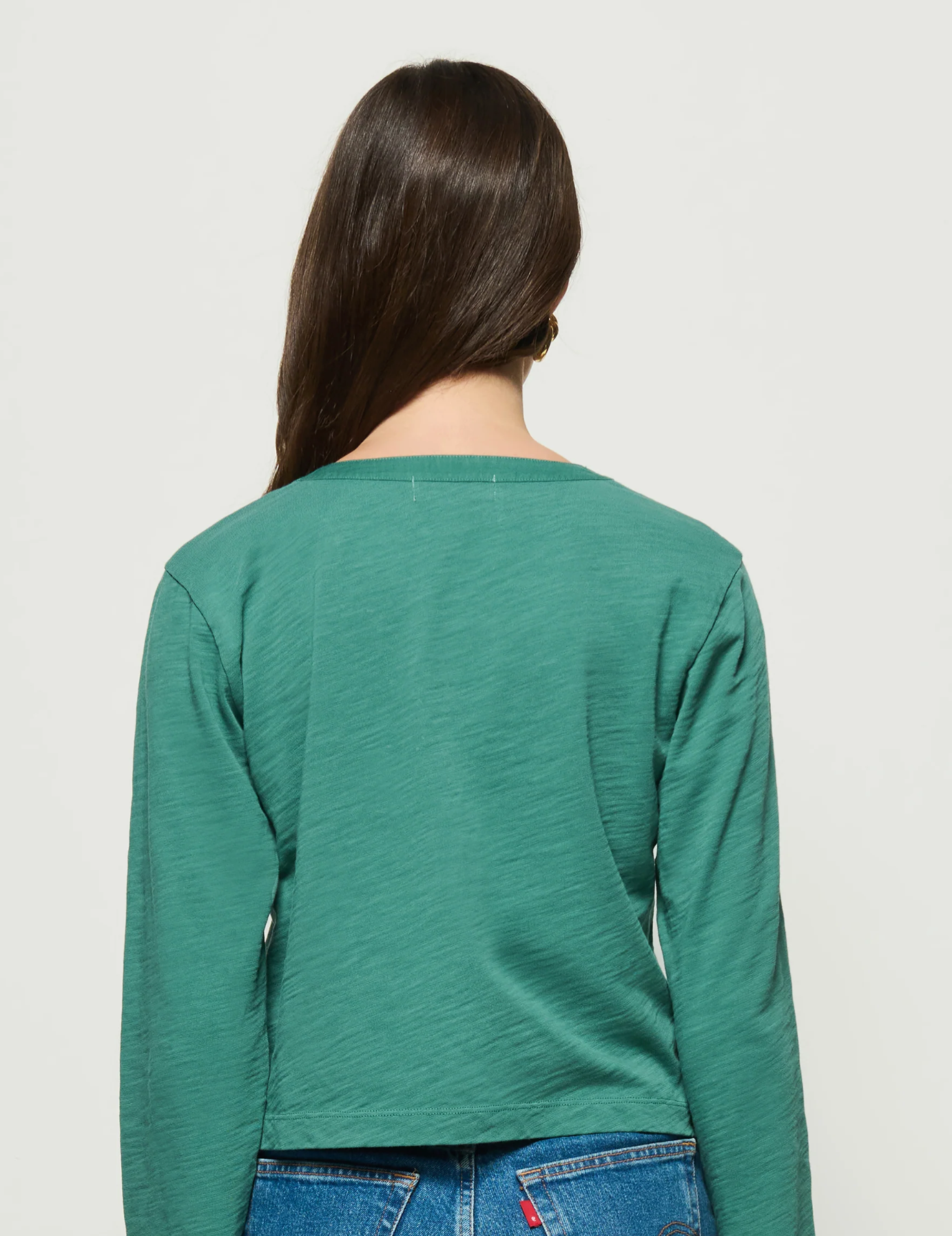 FINAL SALE Marlowe Long Sleeve Shirt in Spruce