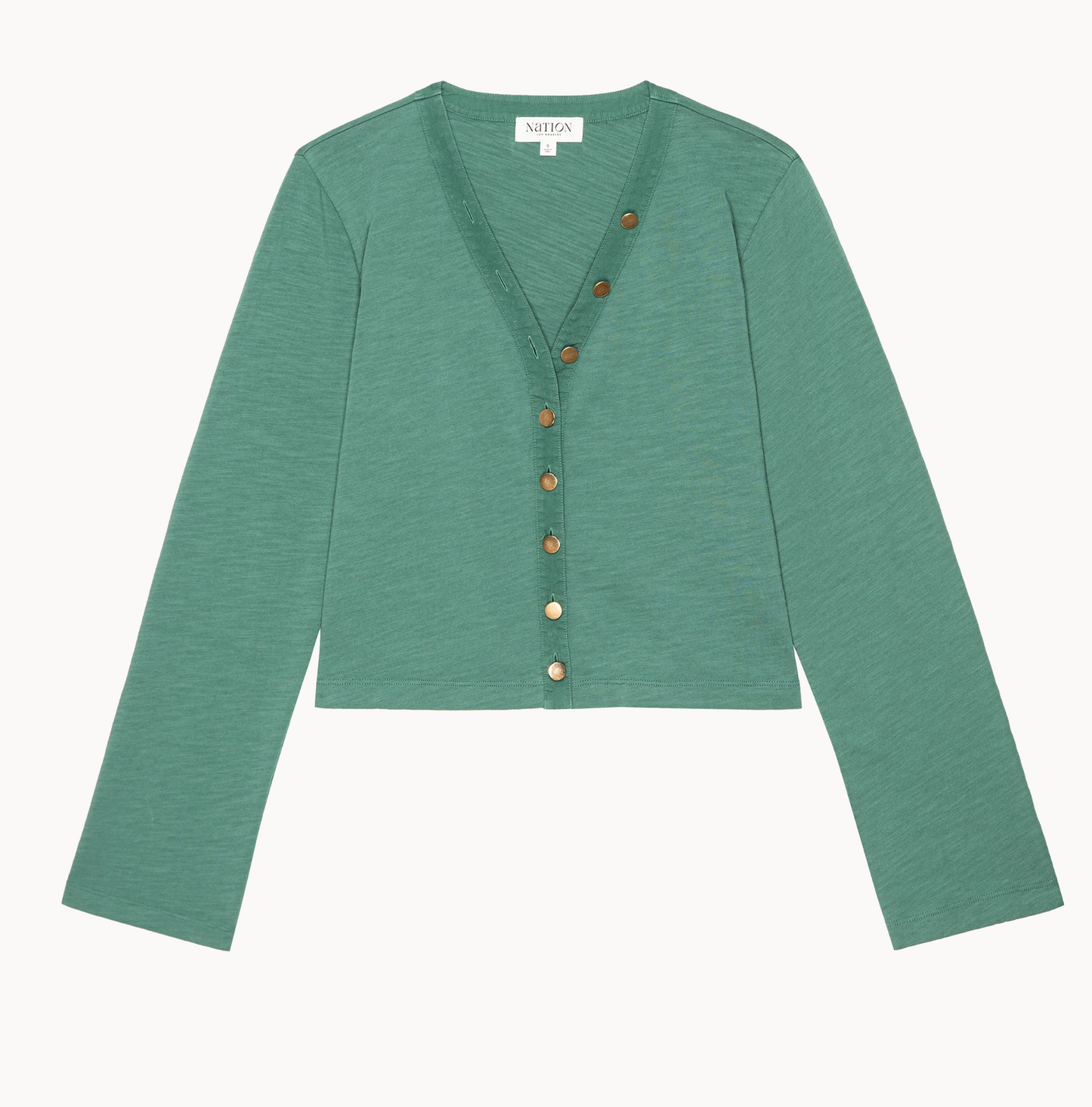 FINAL SALE Marlowe Long Sleeve Shirt in Spruce
