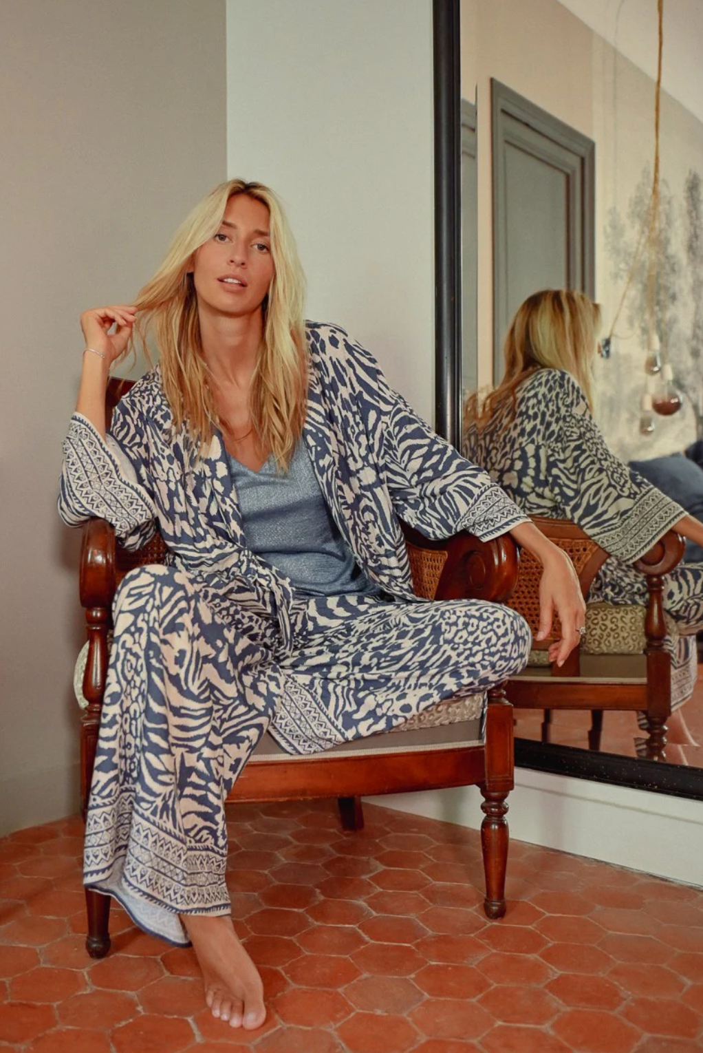FINAL SALE Maggy Wide Pants in Zebra
