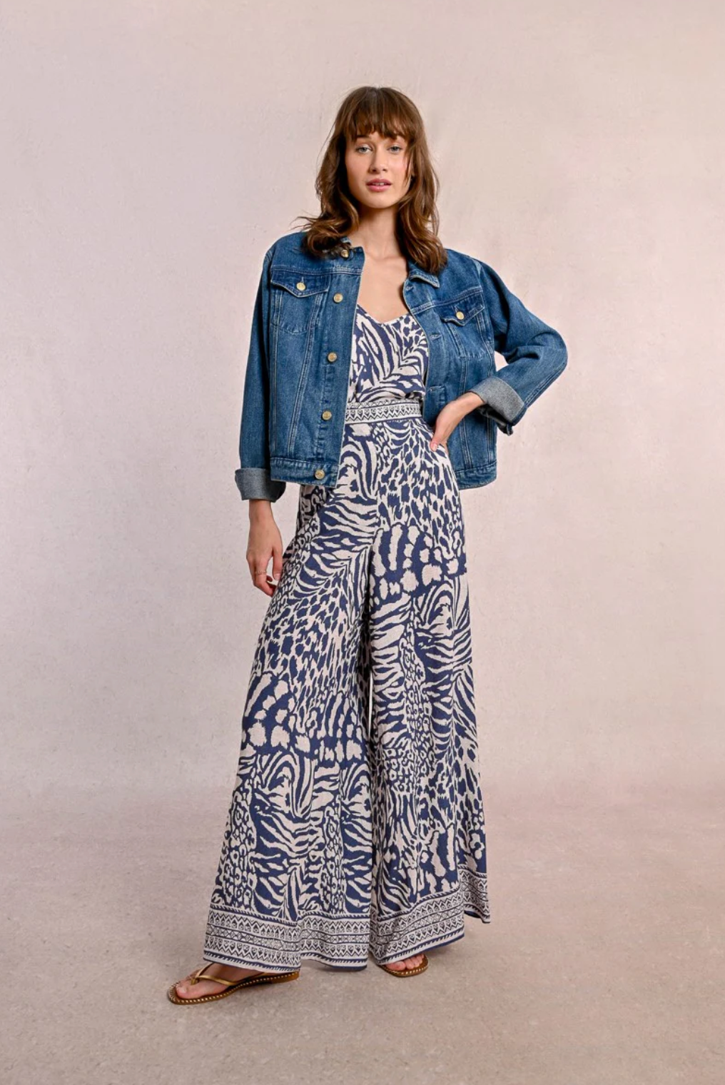 FINAL SALE Maggy Wide Pants in Zebra