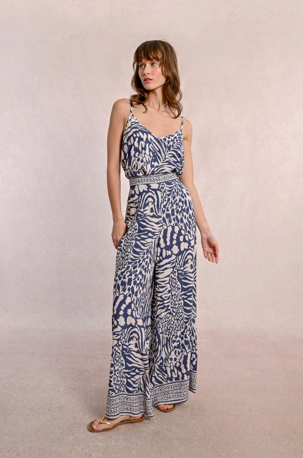 FINAL SALE Maggy Wide Pants in Zebra