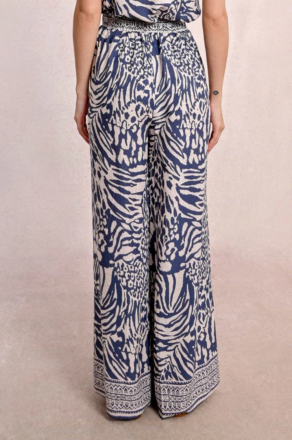 FINAL SALE Maggy Wide Pants in Zebra