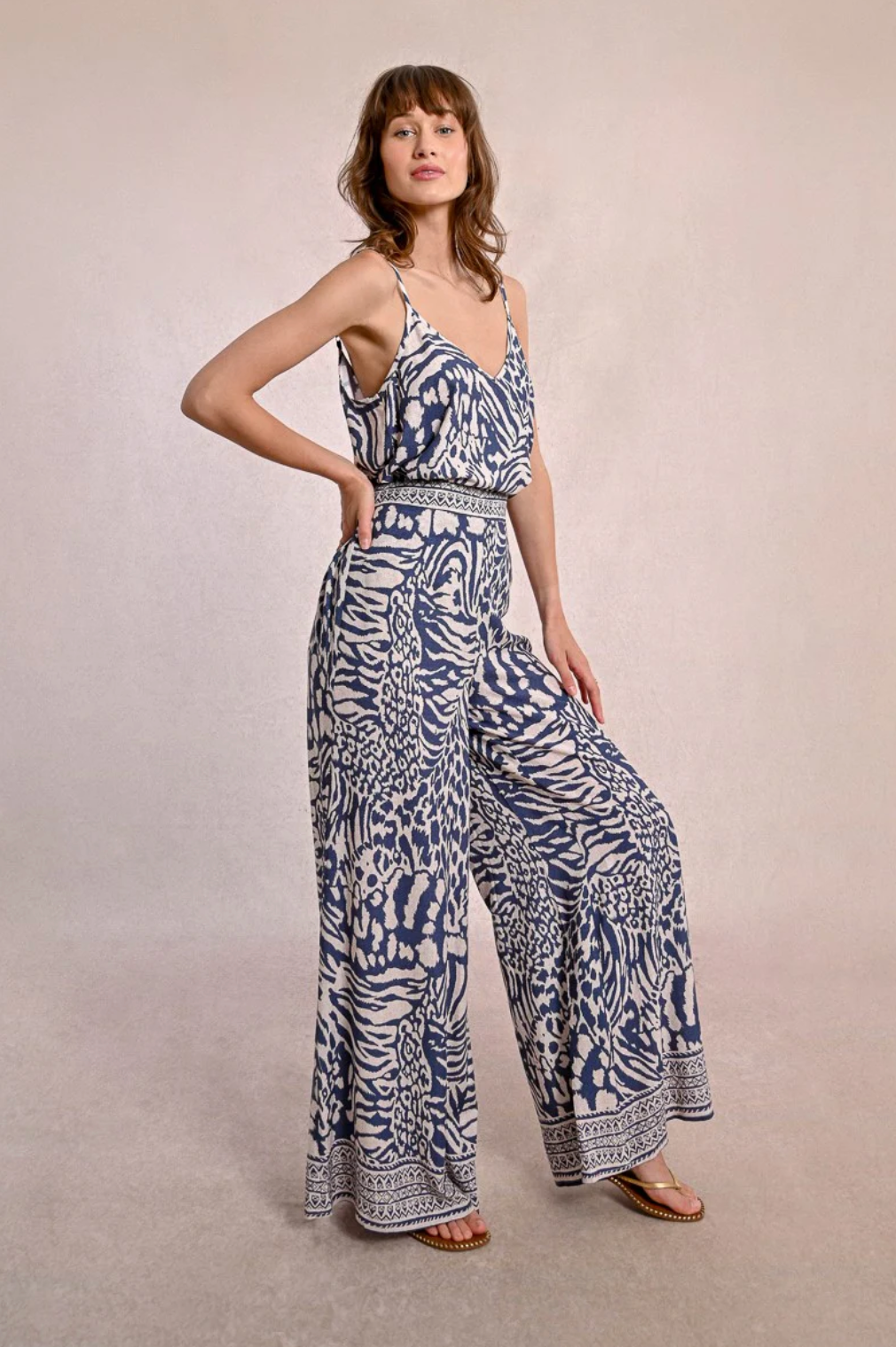 FINAL SALE Maggy Wide Pants in Zebra
