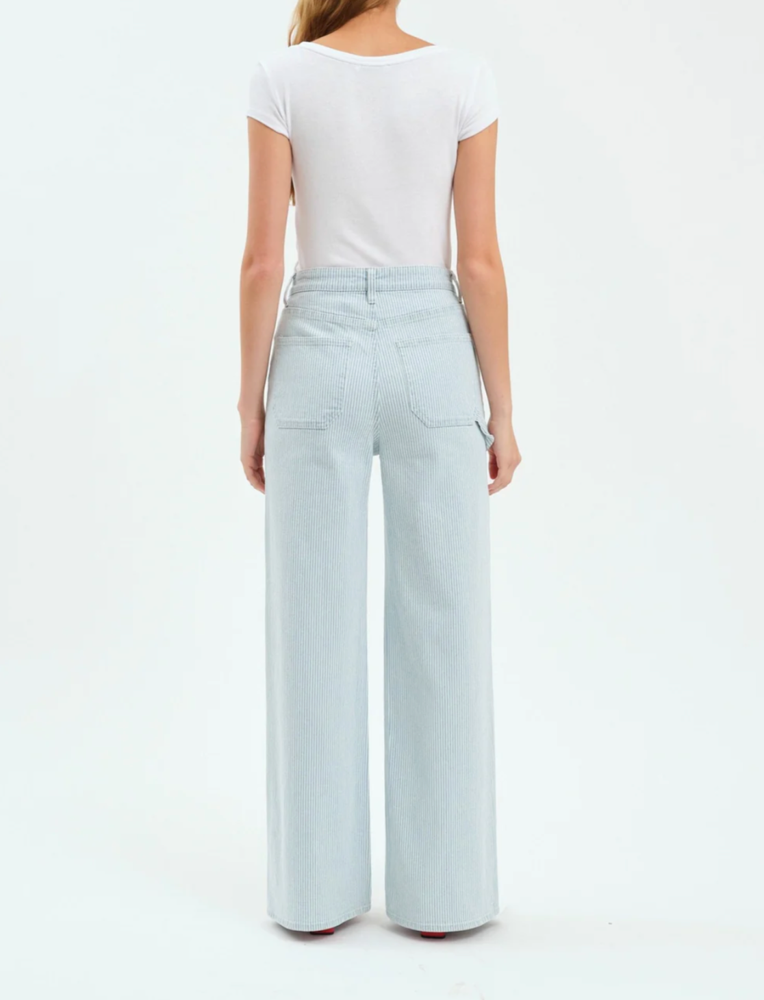 FINAL SALE Far Out Utility Pant in Blue Bell Stripe