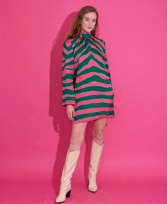 Emery Dress in Ziggy Palm