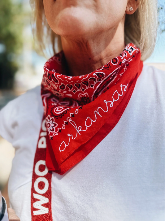 Red Arkansas Bandana