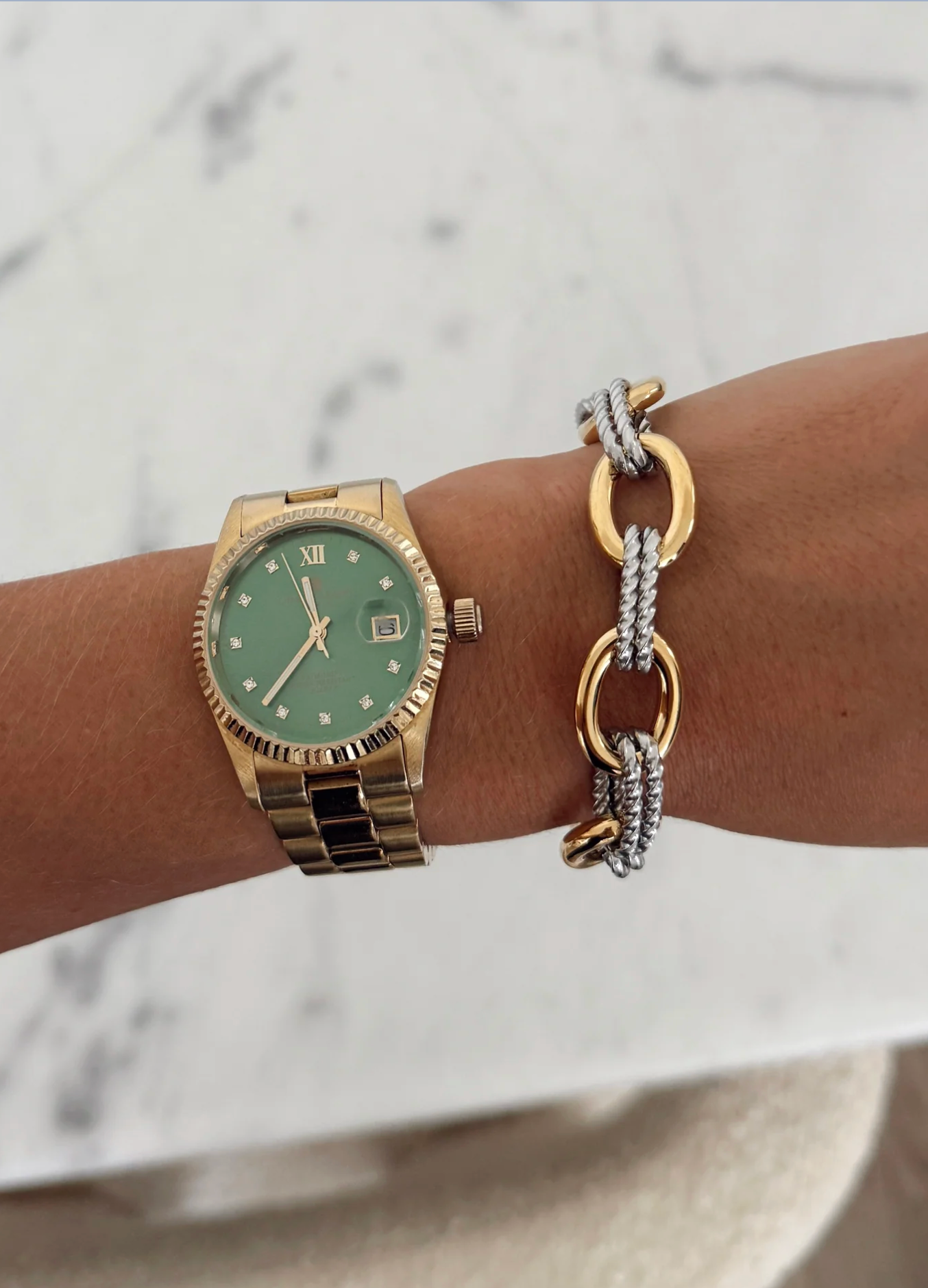 Margo Mixed Metal Chain Bracelet